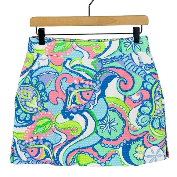 Lilly Pulitzer Pants - Lilly Pulitzer Marigold Skort 2 Conch Republic High Rise Cotton Skirt Over Short
